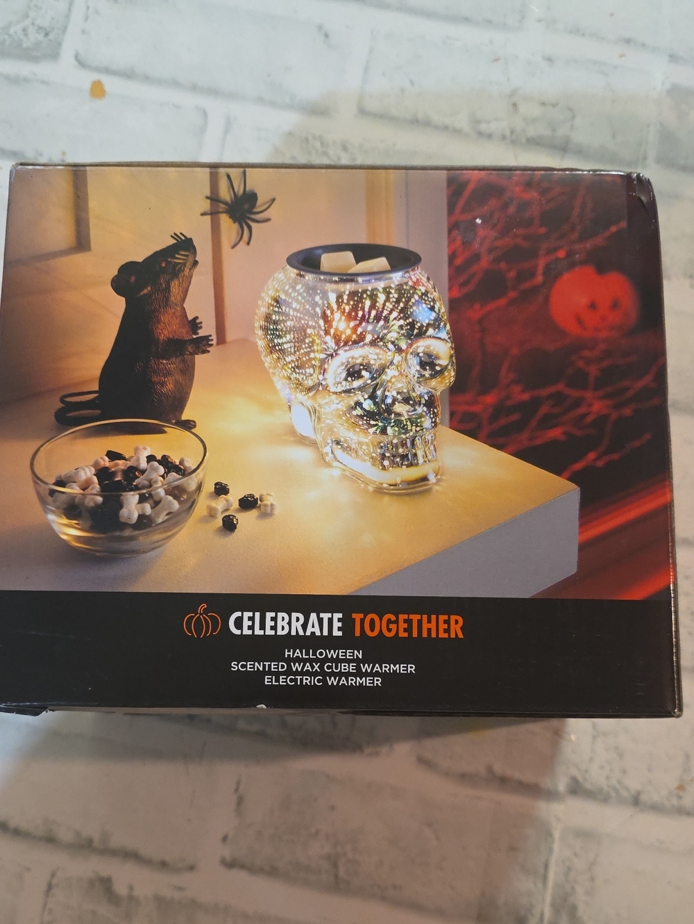 Halloween Crystal Skull Wax Warmer - Iridescent